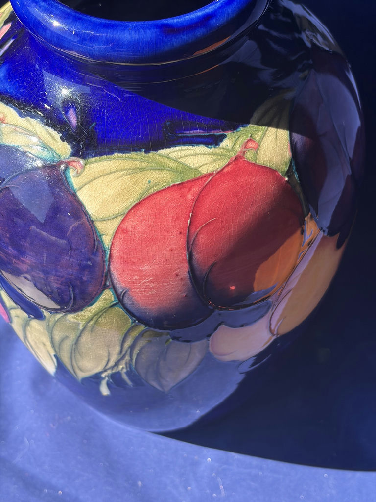 Moorcroft Fruit Pattern Vase “Wisteria Plum” 12” Tall - image 10 of 18
