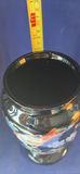 Antique 19thC Bohemian Black Amethyst Glass Vase - Matching Pattern #12, Wide Rim - thumbnail 10 of 12