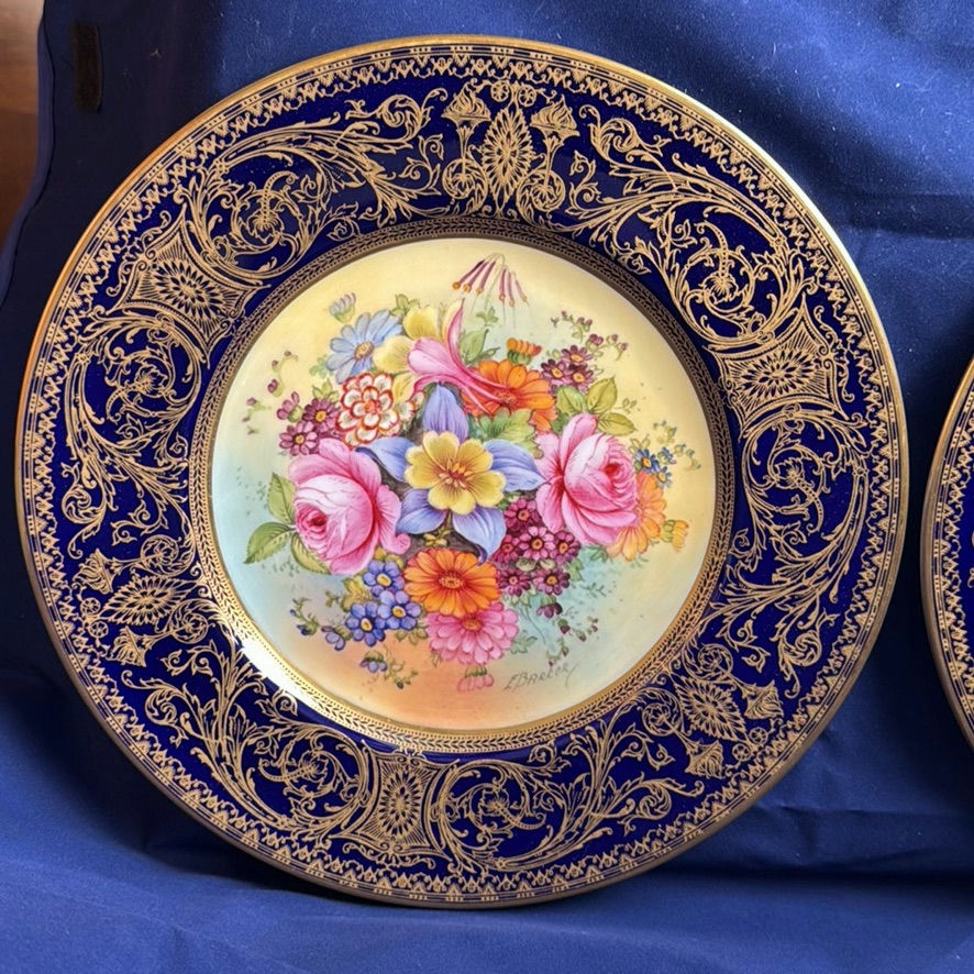 Vintage Cabinet Plates Royal Worcester And French Plate - image 9 of 12