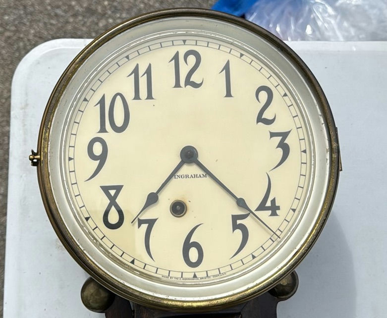 E. Ingraham "Nyanza" Banjo Clock - image 2 of 10