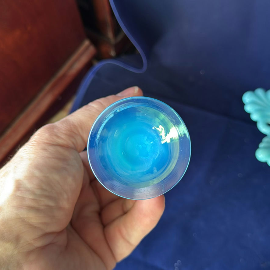 Westmoreland Blue Compote Dish And More - image 6 of 14