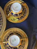 Antique Elite Works Limoges Cobalt Blue Heavy Gold Encrusted 11-Pc Service - thumbnail 7 of 19