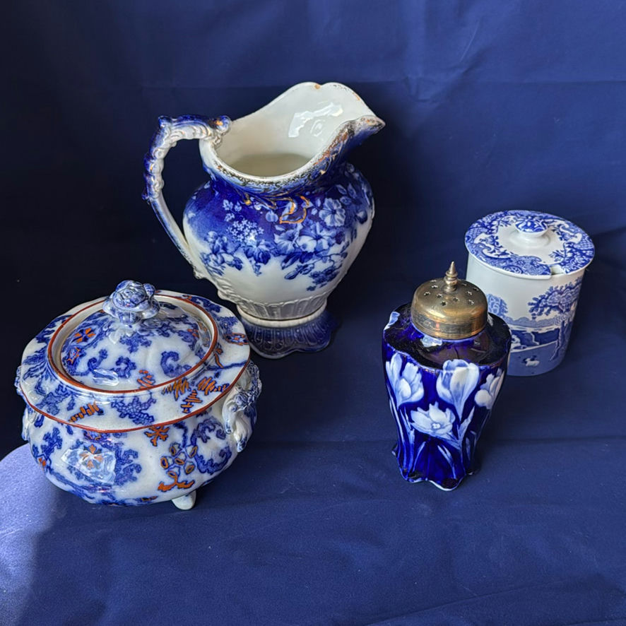 Victorian Flow Blue Porcelain - image 1 of 20