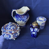 Victorian Flow Blue Porcelain - thumbnail 1 of 20