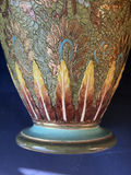 Antique Doulton Lambeth Slater’s Patent Stoneware Vase – 9" H, - thumbnail 3 of 11