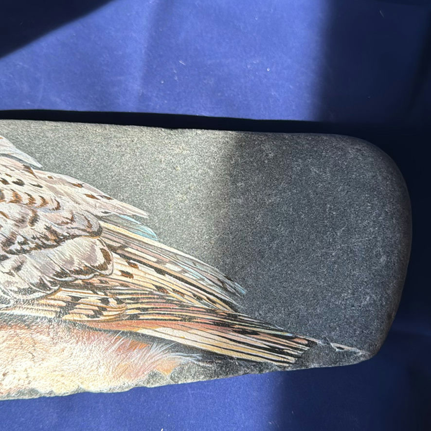 Snowy Owl Decorative Stone By Rob Buckland Nicks - image 5 of 6