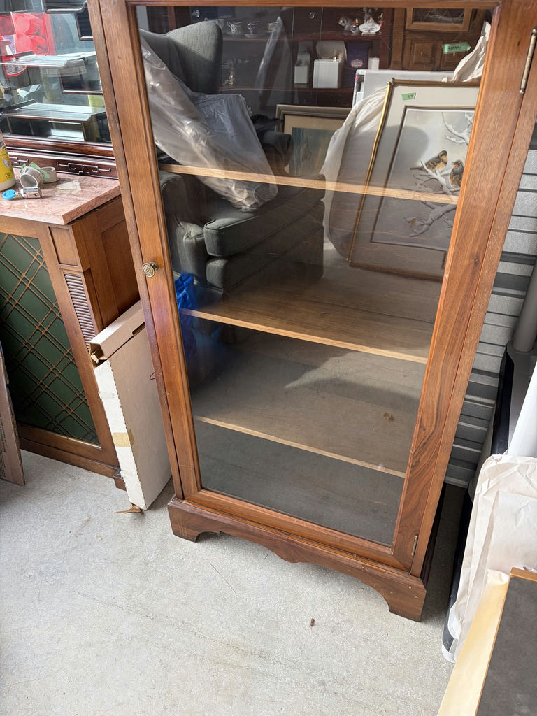 Wooden Glass-Front Display Cabinet - image 2 of 7