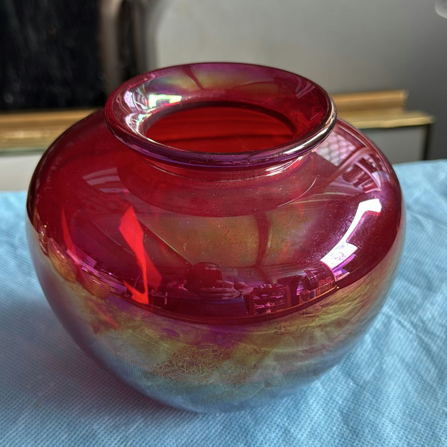 Lot of 4 Vintage Edward Roman Signed Studio Art Glass Vases Canadian Heritage - image 16 of 18