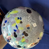 Vintage Azzurra Maestri Vetrai Murano Art Glass Vase 9" - Confetti Macchia Italy - thumbnail 5 of 5