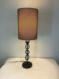 Lamp, Rustic Ladder with throw blankets and Woven Baskets. - thumbnail 3 of 4