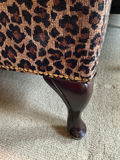 Leopard Print Tufted Storage Ottoman - thumbnail 4 of 4