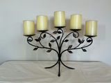 Five-panel hanging sign reading 'EVERY CLOUD HAS A SILVER LINING' and a decorative metal wall sconce with candle - thumbnail 4 of 4