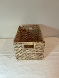 Three rectangular woven storage baskets. - thumbnail 3 of 3