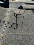 Metal lattice-frame tables with glass and wood tops - thumbnail 4 of 6