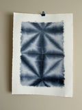 Pottery Barn textile prints with blue textured patterns. - thumbnail 3 of 4