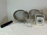 NutriBullet blender with cups and lids, mesh strainers, measuring beaker, and kitchen scale - thumbnail 3 of 3