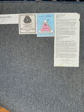Wool Blueish Gray geometric patterned area rug - thumbnail 4 of 4