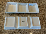 White Ceramic Multi-Compartment Serving Trays - thumbnail 5 of 6