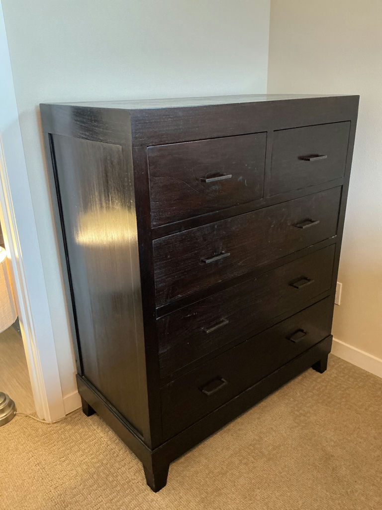 Dark Wood Chest of Drawers from Indonesia.  - image 1 of 3
