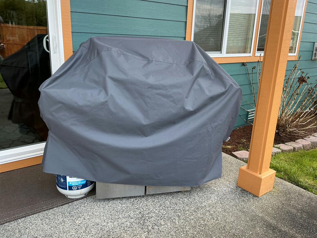 KitchenAid propane grill with extra tank and cover.  - image 6 of 6