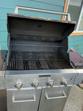 KitchenAid propane grill with extra tank and cover. - thumbnail 2 of 6