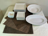 White ceramic dinnerware. - thumbnail 1 of 6