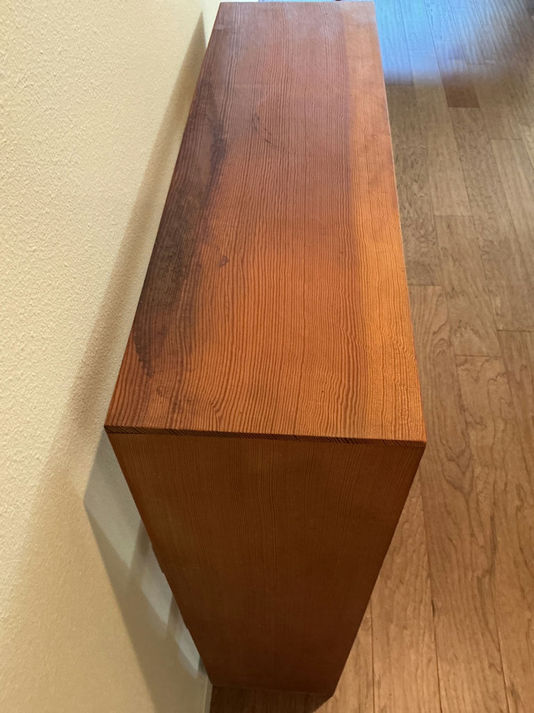 Wood four-shelf bookcase - image 3 of 4