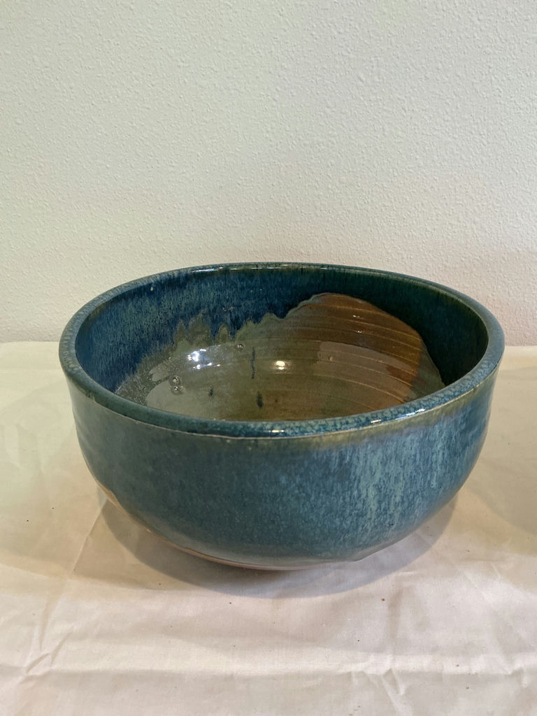 Pair of  glazed ceramic serving bowls. - image 2 of 7