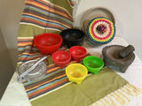 Assorted Mexican themed serving items. - thumbnail 1 of 8