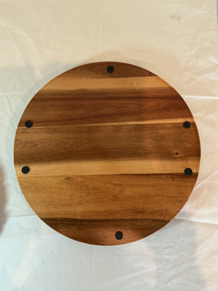 Round wooden serving trays. - image 3 of 3