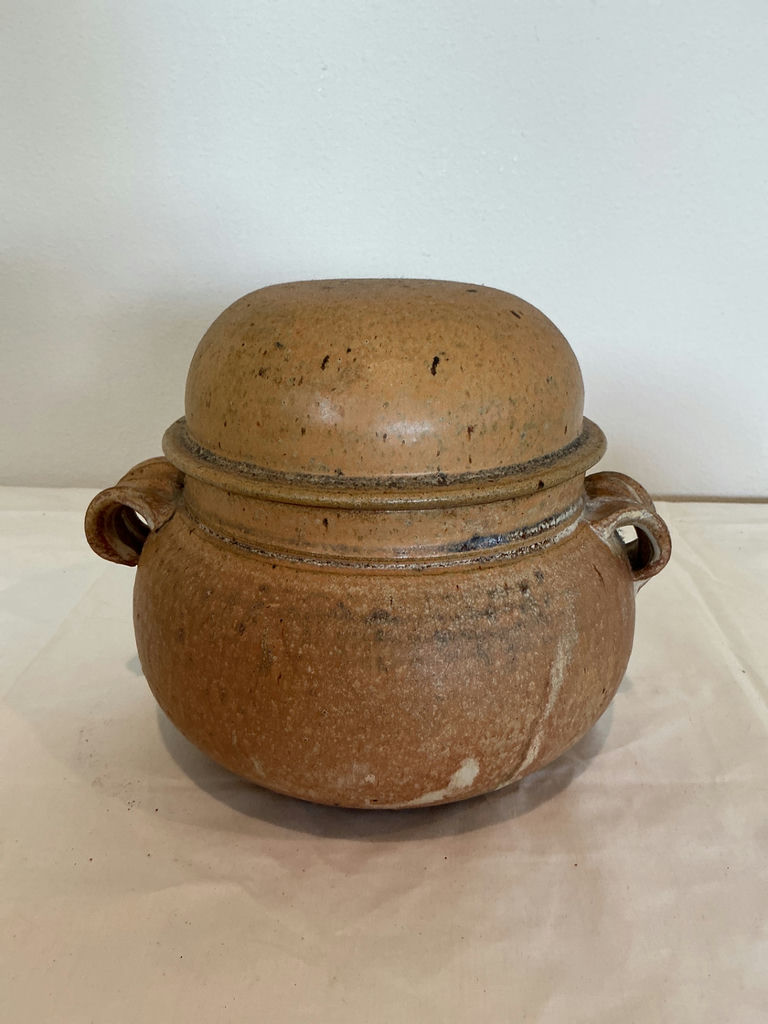 Set of two Earthtone Pottery containers. - image 2 of 7