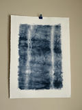  Pottery Barn textile prints with blue textured patterns.  - thumbnail 4 of 4