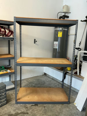 Metal Framed Shelving Units - Image 1 of 5