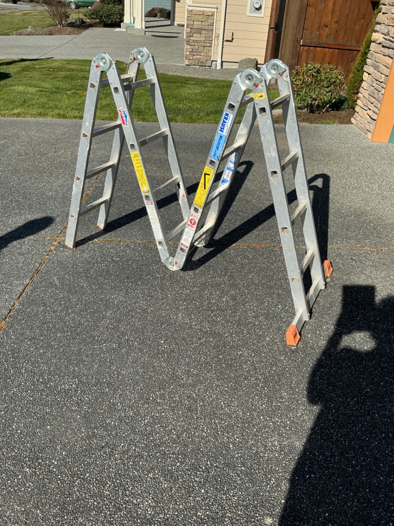 Aluminum Krause multi-matic ladder - image 3 of 4