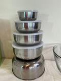 Spiralizer, Stainless Steel Bowls, Glass Mixing Bowls, and Pyrex Measuring Cups - thumbnail 3 of 5