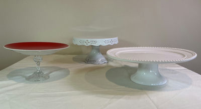 Three decorative cake stands - Image 1 of 5