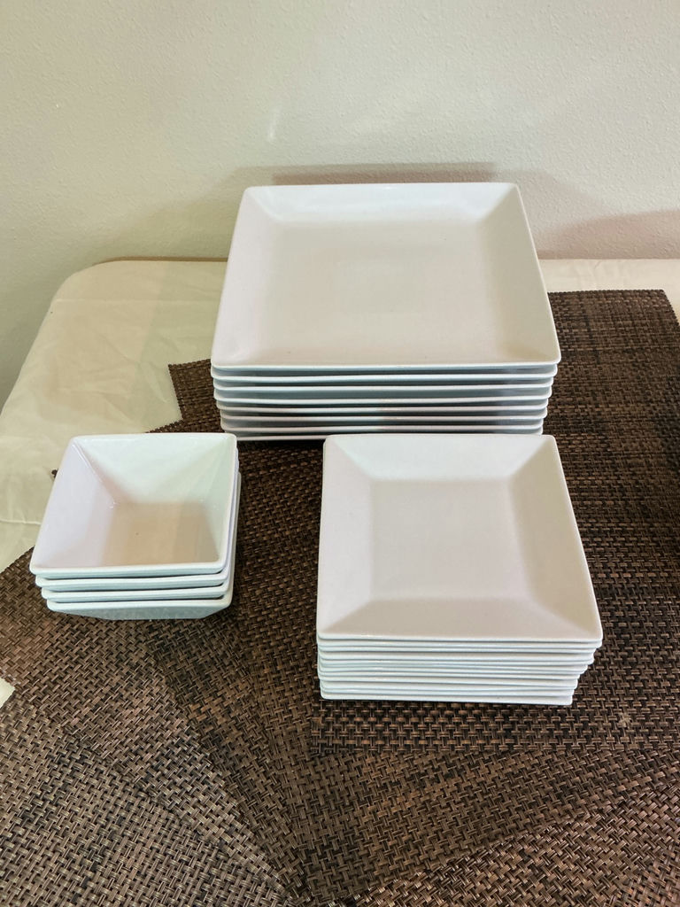 White ceramic dinnerware.  - image 2 of 6