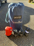 Full sized AeroBed air mattress with camping lanterns - thumbnail 1 of 3