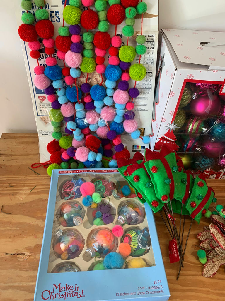 Assorted Christmas Decorations and 4-Foot Pre-Lit Tree - image 3 of 5