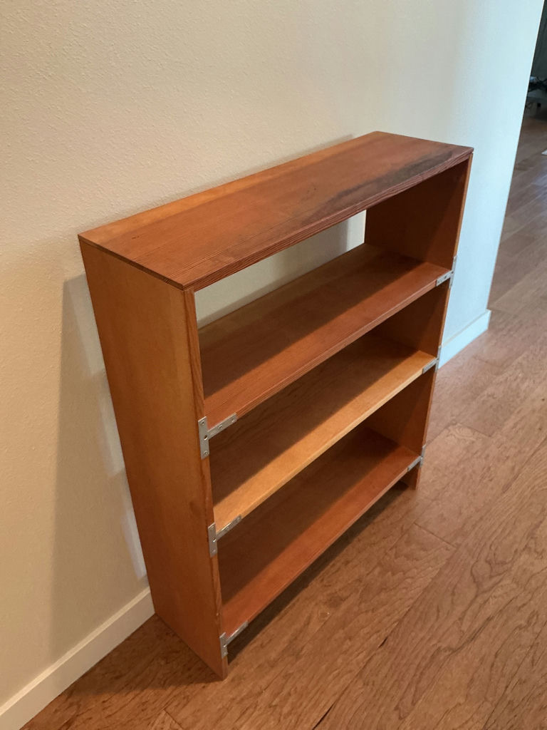 Wood four-shelf bookcase - image 4 of 4