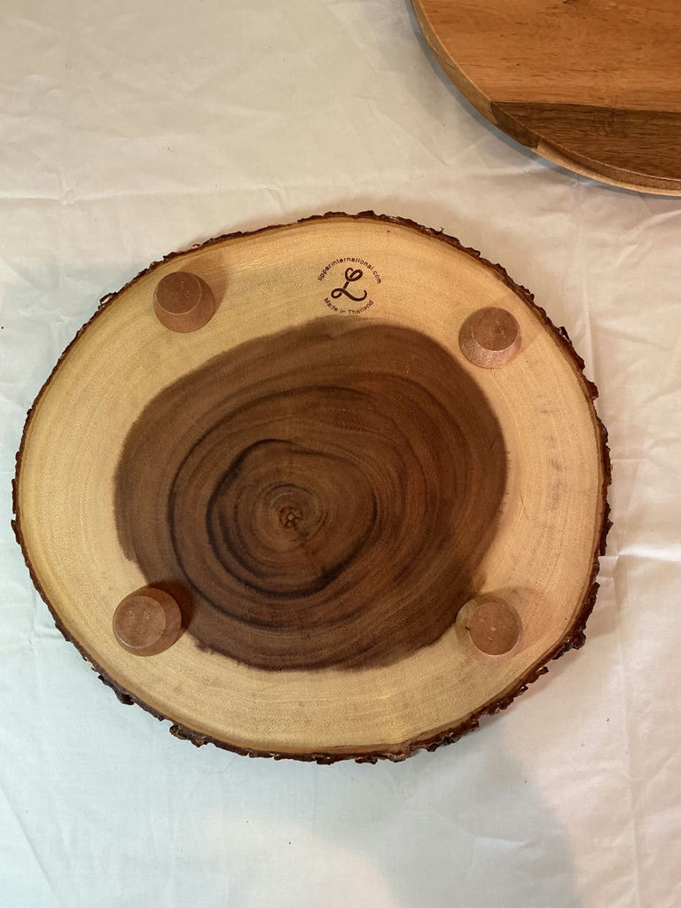 Round wooden serving trays. - image 2 of 3