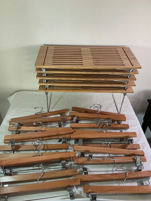 Closet Organizers and Wooden Hangers - Image 1 of 5