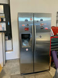 Stainless steel Samsung side-by-side garage refrigerator  - thumbnail 1 of 6