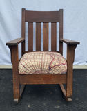 Antique Mission Oak Rocker - thumbnail 2 of 6
