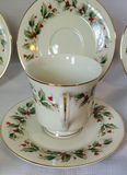 Vintage Holiday Cups & Saucers "All The Trimmings" Japan 86' - thumbnail 4 of 8