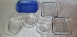 Lot of 6 Glass Cookware Pieces - thumbnail 2 of 3