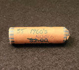 Roll of 35 1960's Jefferson Nickles - thumbnail 1 of 2