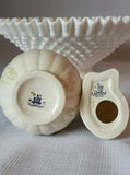 Vintage Beleek & Hobnail Milk Glass Lot of 3 - thumbnail 5 of 7