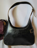 2 Vintage Purses • Burgundy & Black Leather - thumbnail 5 of 11