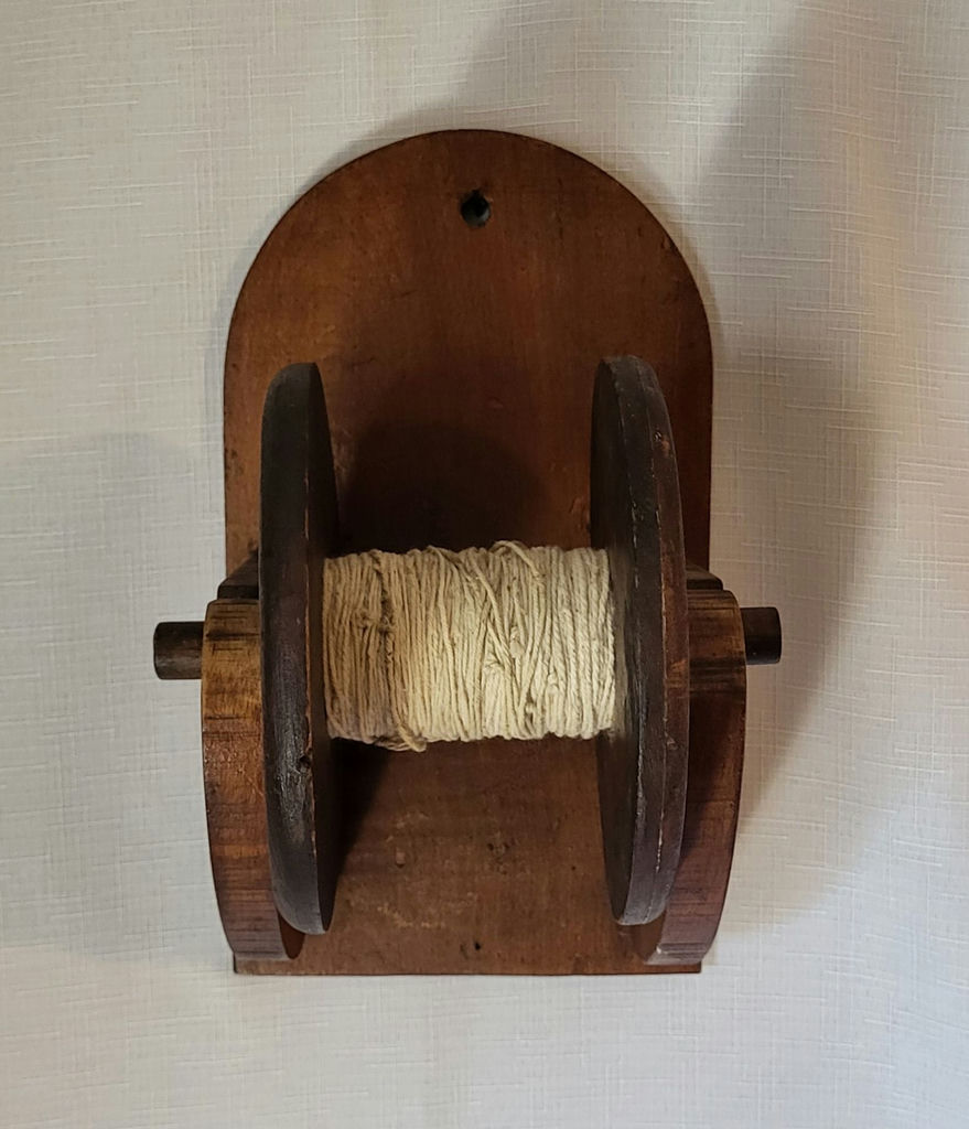 Vintage Primitive String Spool • Wall Mount - image 2 of 5